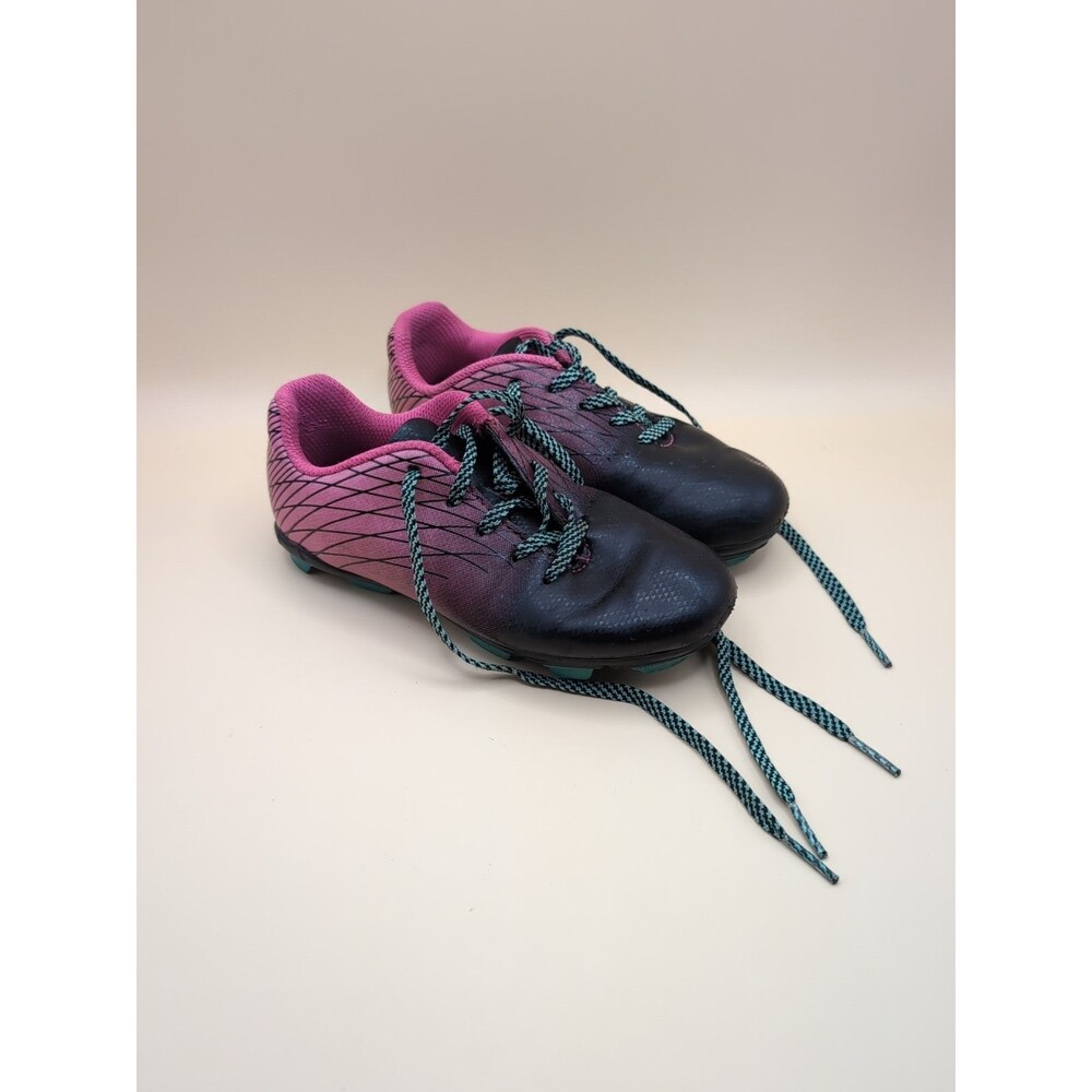 DSG Soccer Cleats Youth Size 12K Pink Black Lace Up Low Top